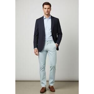 J. Crew Mens Light Blue Flat Front Lightweight Chino Pants Straight Size W31 L30